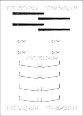 Triscan 8105 101456 - Комплектующие для колодок дискового тормоза unicars.by