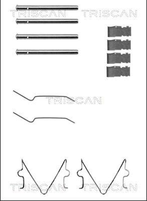 Triscan 8105 101598 - Комплектующие для колодок дискового тормоза unicars.by