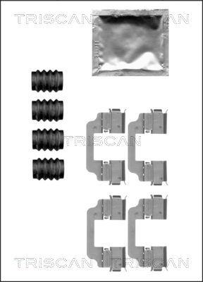 Triscan 8105 111626 - Комплектующие для колодок дискового тормоза unicars.by