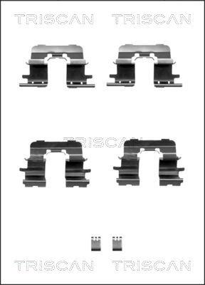 Triscan 8105 131631 - Комплектующие для колодок дискового тормоза unicars.by