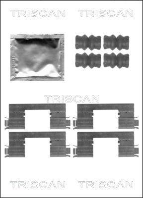 Triscan 8105 251603 - Комплектующие для колодок дискового тормоза unicars.by