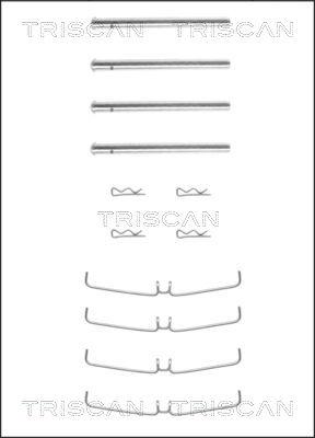 Triscan 8105 271359 - Комплектующие для колодок дискового тормоза unicars.by