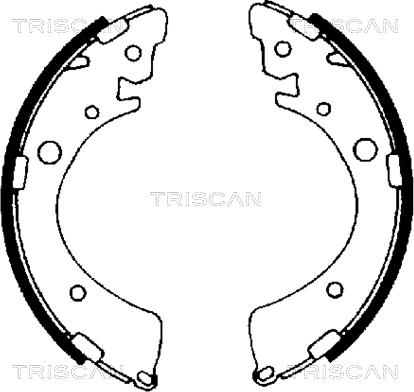 Triscan 8100 40441 - Комплект тормозных колодок, барабанные unicars.by