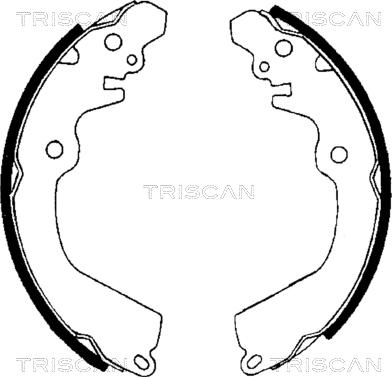 Triscan 8100 42568 - Комплект тормозных колодок, барабанные unicars.by