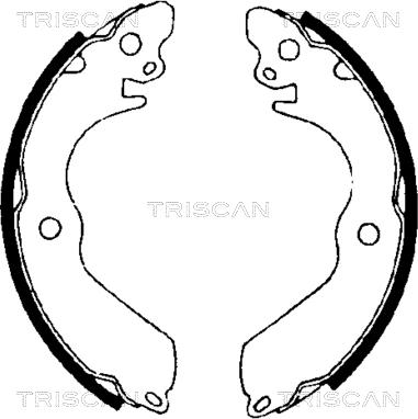 Triscan 8100 42533 - Комплект тормозных колодок, барабанные unicars.by