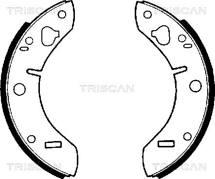 Triscan 8100 65011 - Комплект тормозных колодок, барабанные unicars.by