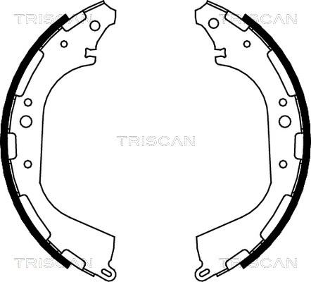 Triscan 8100 14564 - Комплект тормозных колодок, барабанные unicars.by