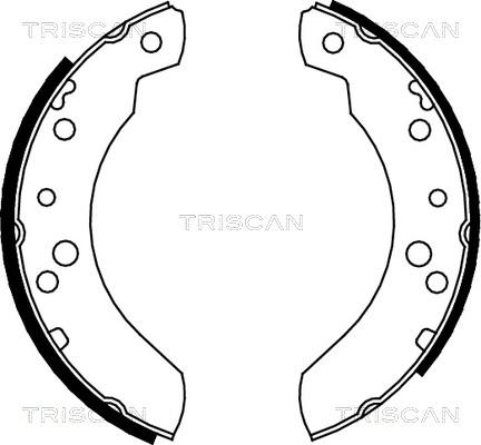 Triscan 8100 16440 - Комплект тормозных колодок, барабанные unicars.by