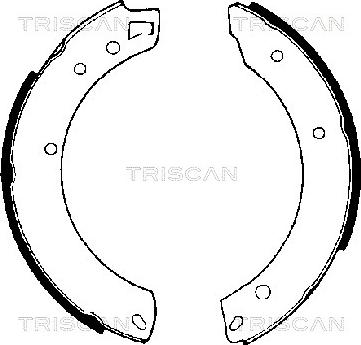 Triscan 8100 10034 - Комплект тормозов, ручник, парковка unicars.by