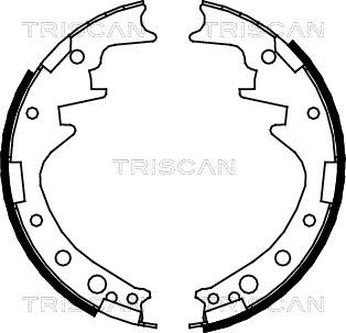 Triscan 8100 10378 - Комплект тормозных колодок, барабанные unicars.by