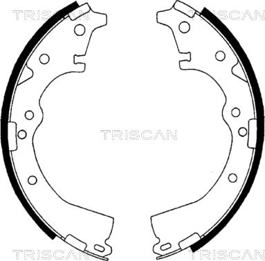 Triscan 8100 13426 - Комплект тормозных колодок, барабанные unicars.by