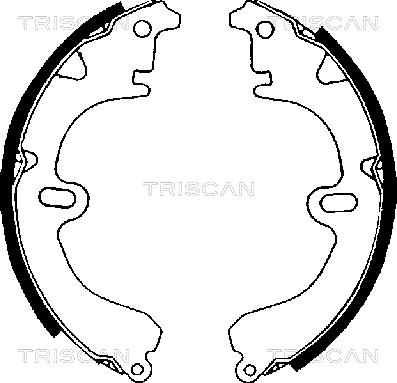 Triscan 8100 13423 - Комплект тормозных колодок, барабанные unicars.by