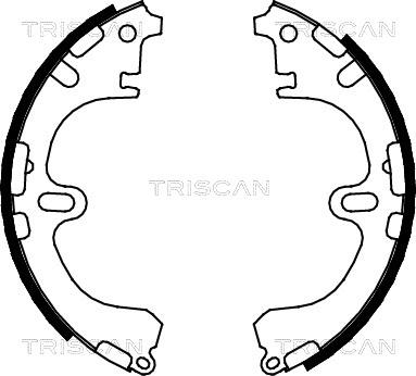 Triscan 8100 13032 - Комплект тормозных колодок, барабанные unicars.by