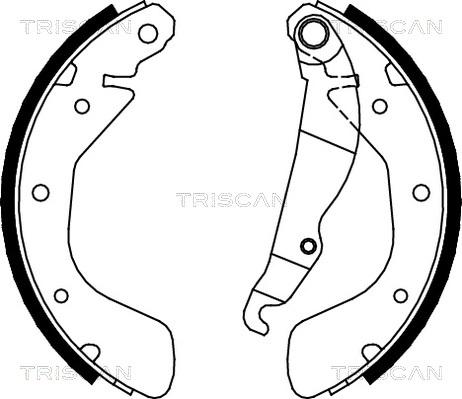 Triscan 8100 24540 - Комплект тормозных колодок, барабанные unicars.by