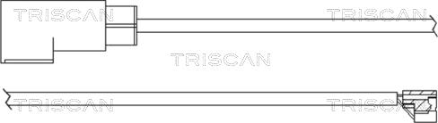 Triscan 8115 16003 - Сигнализатор, износ тормозных колодок unicars.by