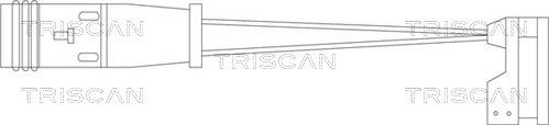 Triscan 8115 10010 - Сигнализатор, износ тормозных колодок unicars.by