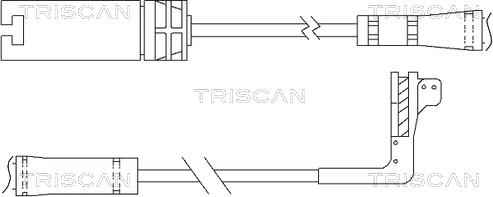 Triscan 8115 11054 - Сигнализатор, износ тормозных колодок unicars.by