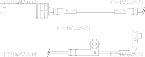 Triscan 8115 11026 - Сигнализатор, износ тормозных колодок unicars.by