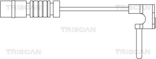 Triscan 8115 23002 - Сигнализатор, износ тормозных колодок unicars.by