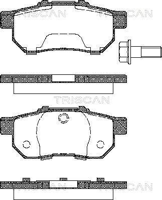 Triscan 8110 40978 - Тормозные колодки, дисковые, комплект unicars.by