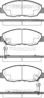 FOMAR Friction 51633881 - Тормозные колодки, дисковые, комплект unicars.by