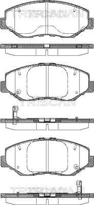 Triscan 8110 40060 - Тормозные колодки, дисковые, комплект unicars.by