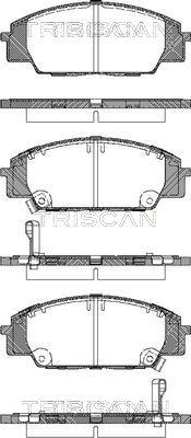 Triscan 362LP1559 - Тормозные колодки, дисковые, комплект unicars.by