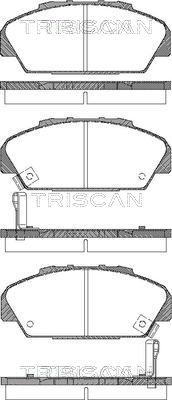 Triscan 8110 40001 - Тормозные колодки, дисковые, комплект unicars.by