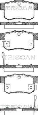 Triscan 8110 40007 - Тормозные колодки, дисковые, комплект unicars.by