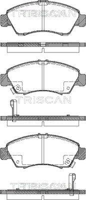 Triscan 8110 40169 - Тормозные колодки, дисковые, комплект unicars.by