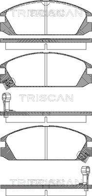 Triscan 8110 40853 - Тормозные колодки, дисковые, комплект unicars.by