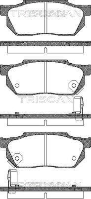 Triscan 8110 40884 - Тормозные колодки, дисковые, комплект unicars.by