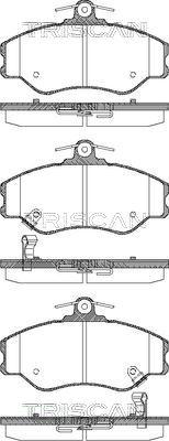 Triscan 8110 43002 - Тормозные колодки, дисковые, комплект unicars.by