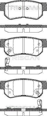 Triscan 8110 43011 - Тормозные колодки, дисковые, комплект unicars.by