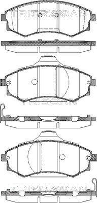 Triscan 8110 43012 - Тормозные колодки, дисковые, комплект unicars.by