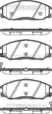 Triscan 8110 43017 - Тормозные колодки, дисковые, комплект unicars.by