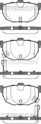 Triscan 8110 43026 - Тормозные колодки, дисковые, комплект unicars.by