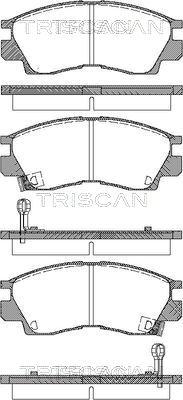 Triscan 8110 42914 - Тормозные колодки, дисковые, комплект unicars.by