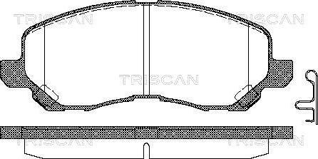 Triscan 8110 42019 - Тормозные колодки, дисковые, комплект unicars.by