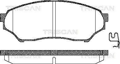 Triscan 8110 42015 - Тормозные колодки, дисковые, комплект unicars.by