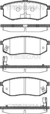 Triscan 8110 42016 - Тормозные колодки, дисковые, комплект unicars.by