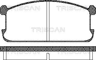 Triscan 8110 42073 - Тормозные колодки, дисковые, комплект unicars.by