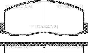 Triscan 8110 42125 - Тормозные колодки, дисковые, комплект unicars.by