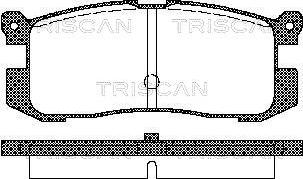 Triscan 8110 50926 - Тормозные колодки, дисковые, комплект unicars.by