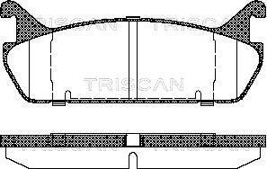 Triscan 8110 50020 - Тормозные колодки, дисковые, комплект unicars.by