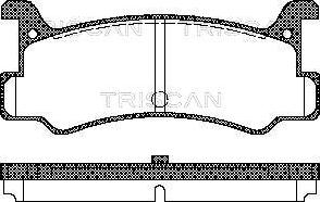 Triscan 8110 50880 - Тормозные колодки, дисковые, комплект unicars.by