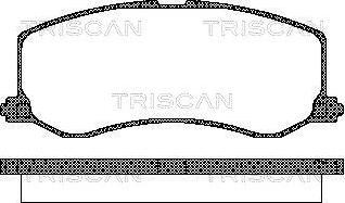 Triscan 8110 69005 - Тормозные колодки, дисковые, комплект unicars.by