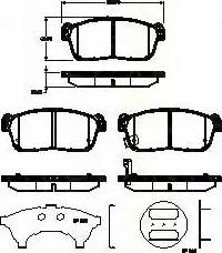 Triscan 8110 69011 - Тормозные колодки, дисковые, комплект unicars.by