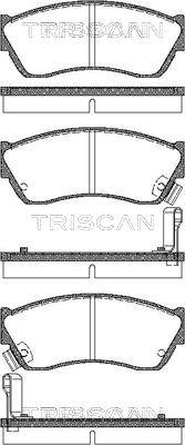 Triscan 8110 69181 - Тормозные колодки, дисковые, комплект unicars.by