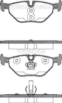 Triscan 8110 65002 - Тормозные колодки, дисковые, комплект unicars.by